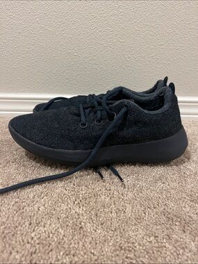 allbirds Dark Gray Wool Lace-Up Sneakers